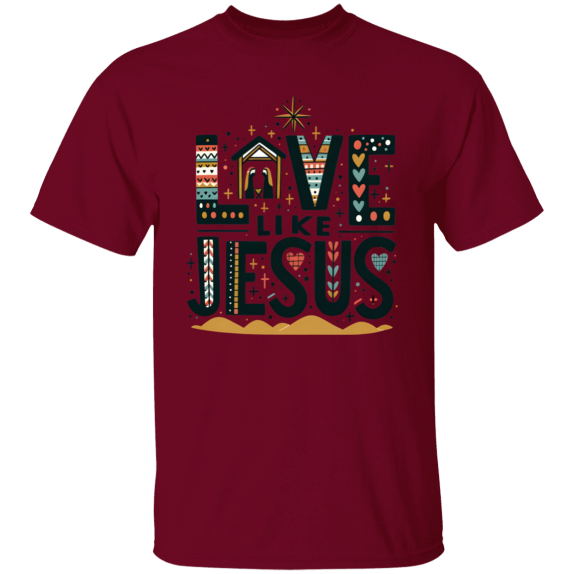 Love Like Jesus Christmas T-Shirt