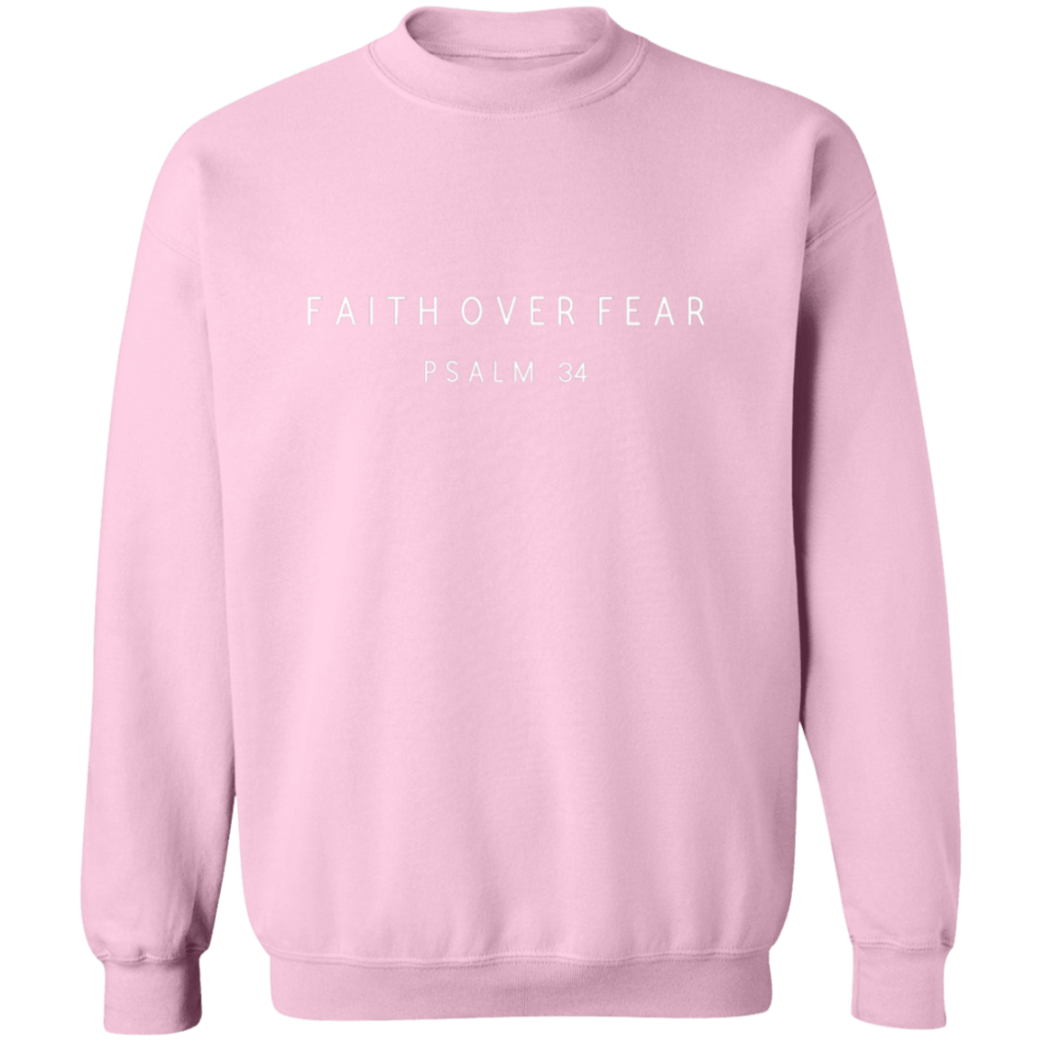 FAITH OVER FEAR Sweatshirt, Christian Sweatshirt, Scripture Sweatshirt, faith sweater