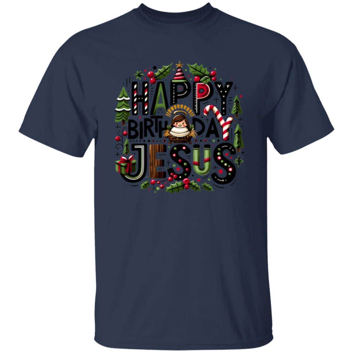 Happy Birthday Jesus Christmas T-Shirt