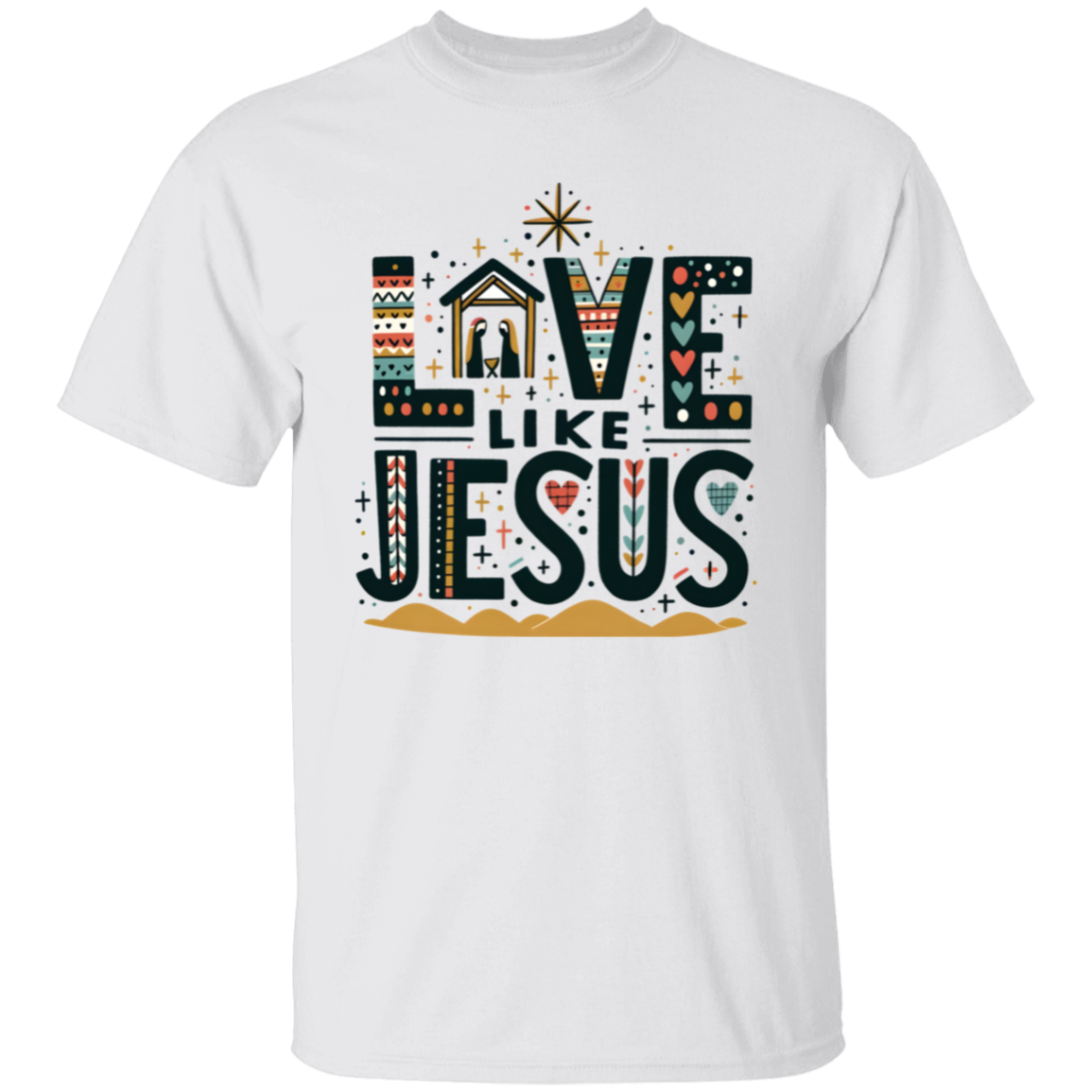 Love Like Jesus Christmas T-Shirt