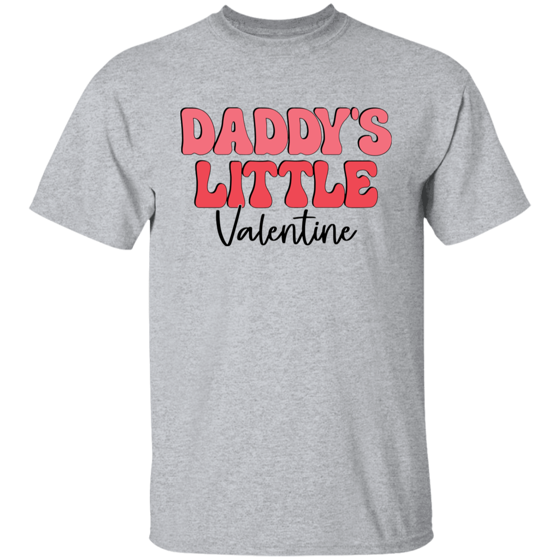 Daddy's Little Valentine | Youth Cotton T-Shirt