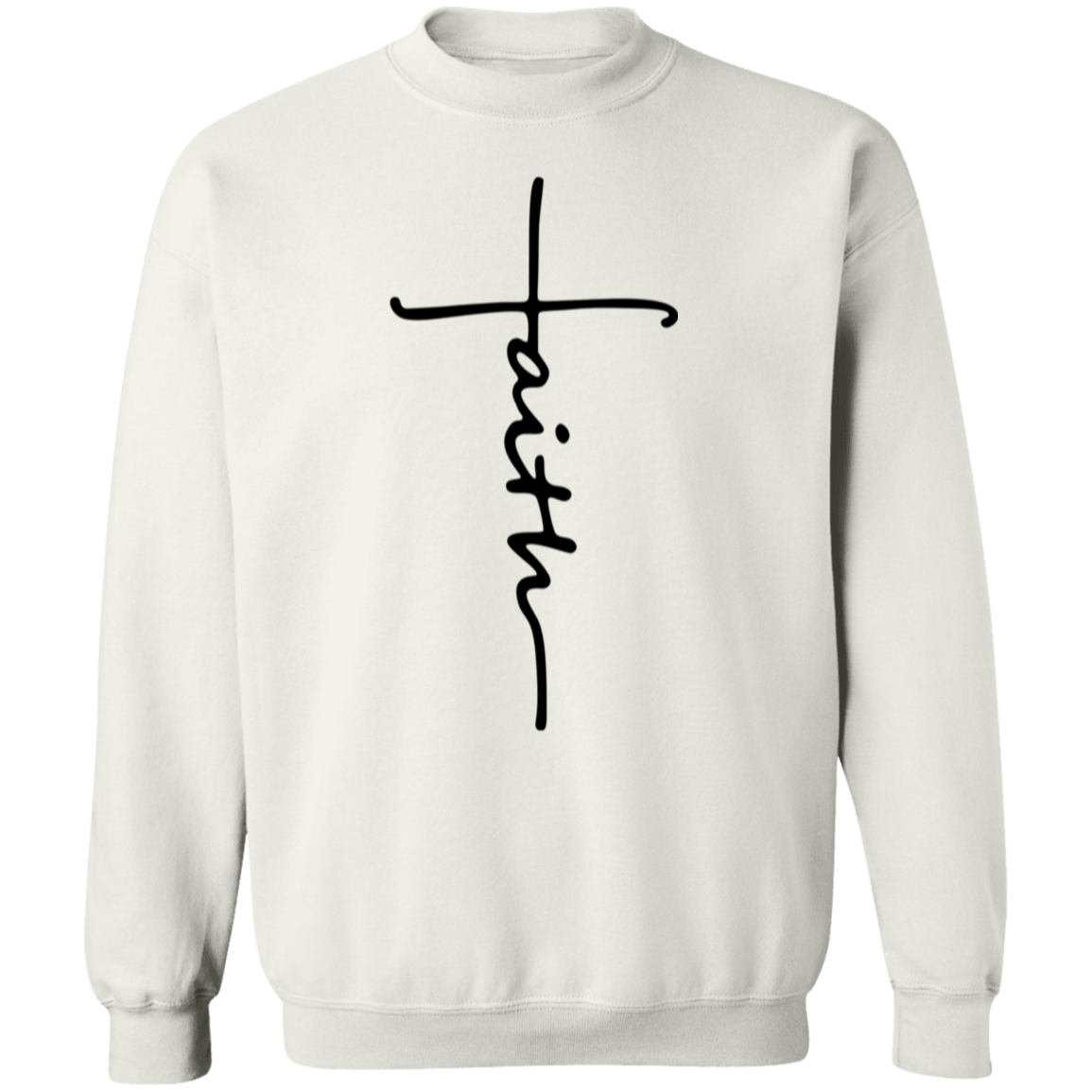 Faith Sweatshirt, Faith Cross Shirt, Christian Gift, Faith Gift, Christian Shirt, Love and Grace Shirt, Believe Shirt, Vertical Cross