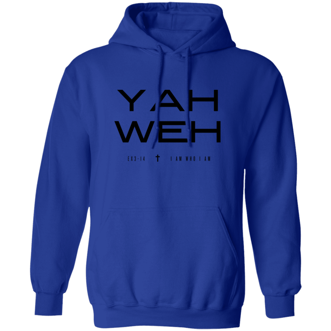 YAHWEH | BLACK TEXT | Pullover Hoodie