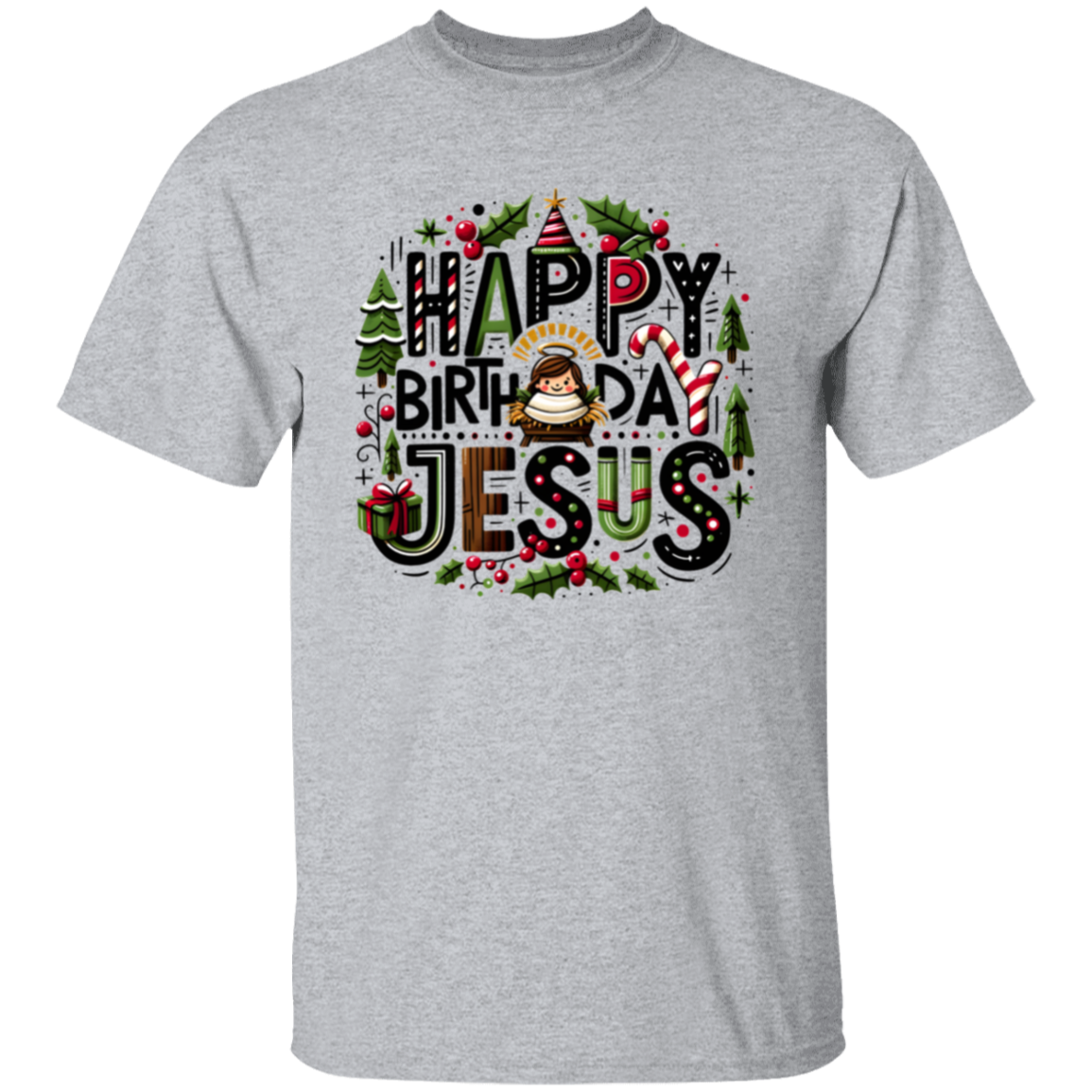 Happy Birthday Jesus Christmas T-Shirt
