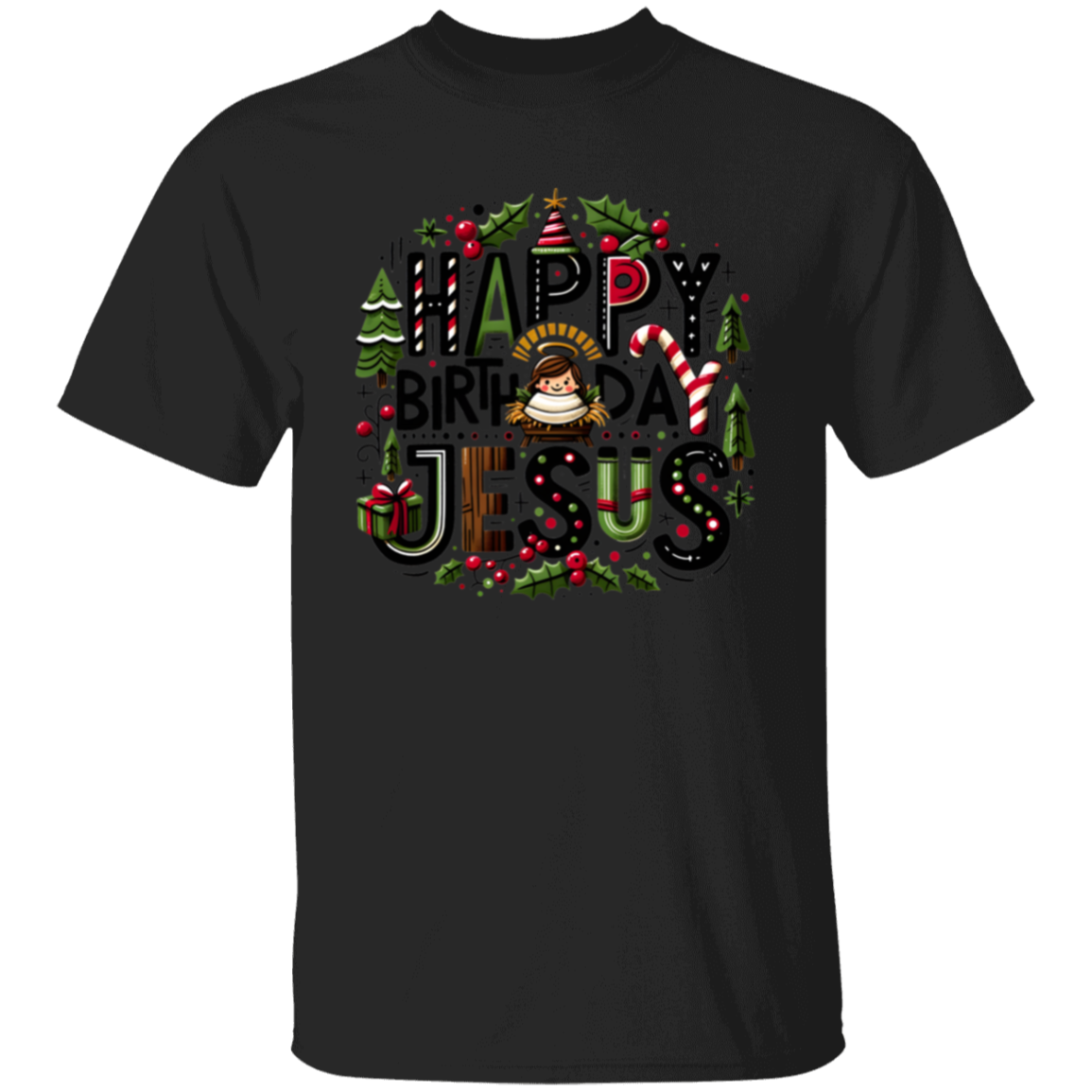 Happy Birthday Jesus Christmas T-Shirt