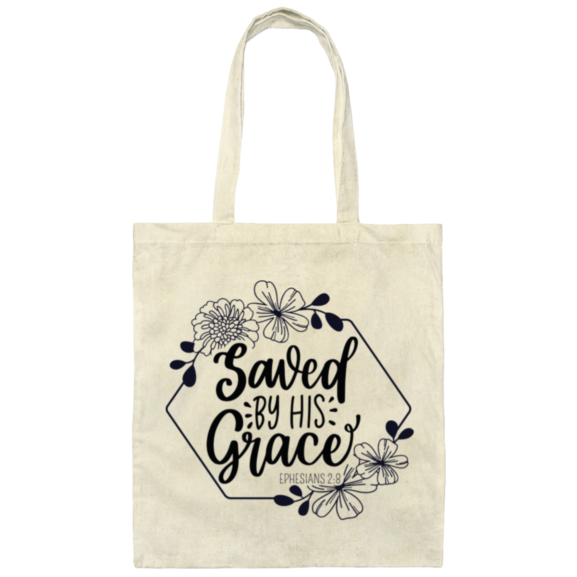 Saved By His Grace | Tote Bag