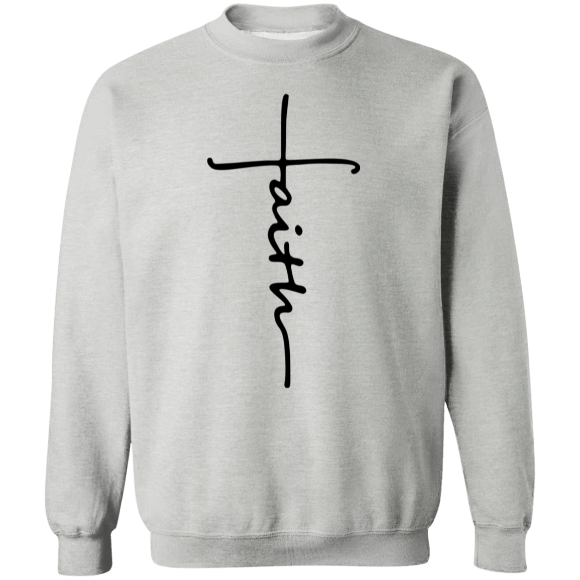 Faith Sweatshirt, Faith Cross Shirt, Christian Gift, Faith Gift, Christian Shirt, Love and Grace Shirt, Believe Shirt, Vertical Cross