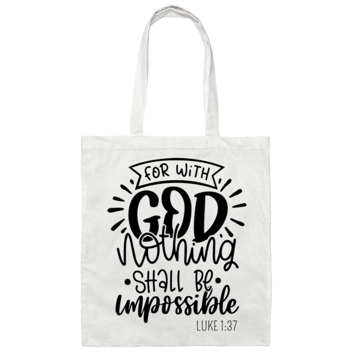 Luke 1:37 | Tote Bag