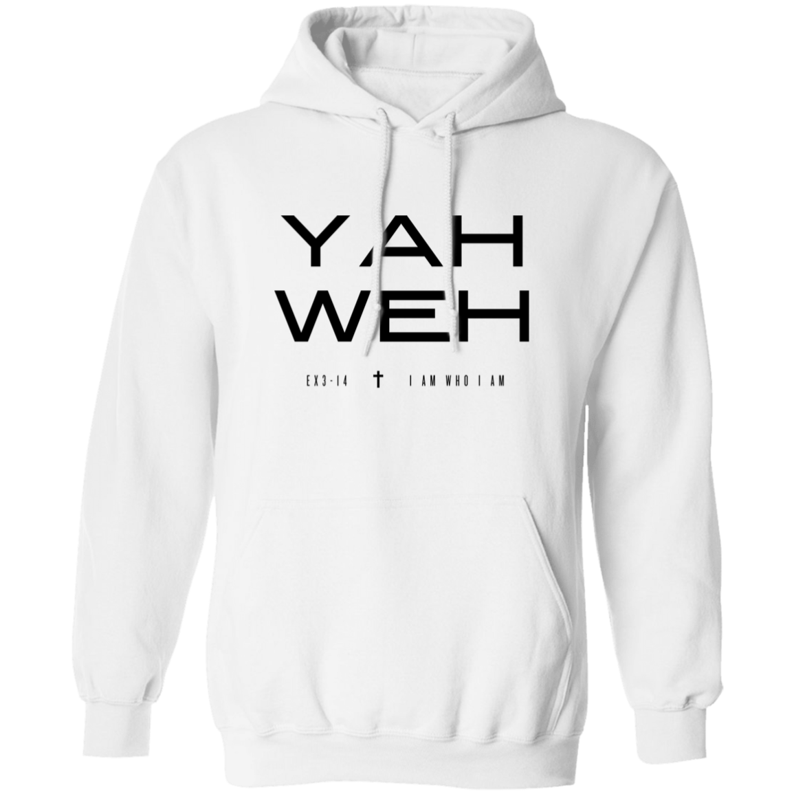 YAHWEH | BLACK TEXT | Pullover Hoodie