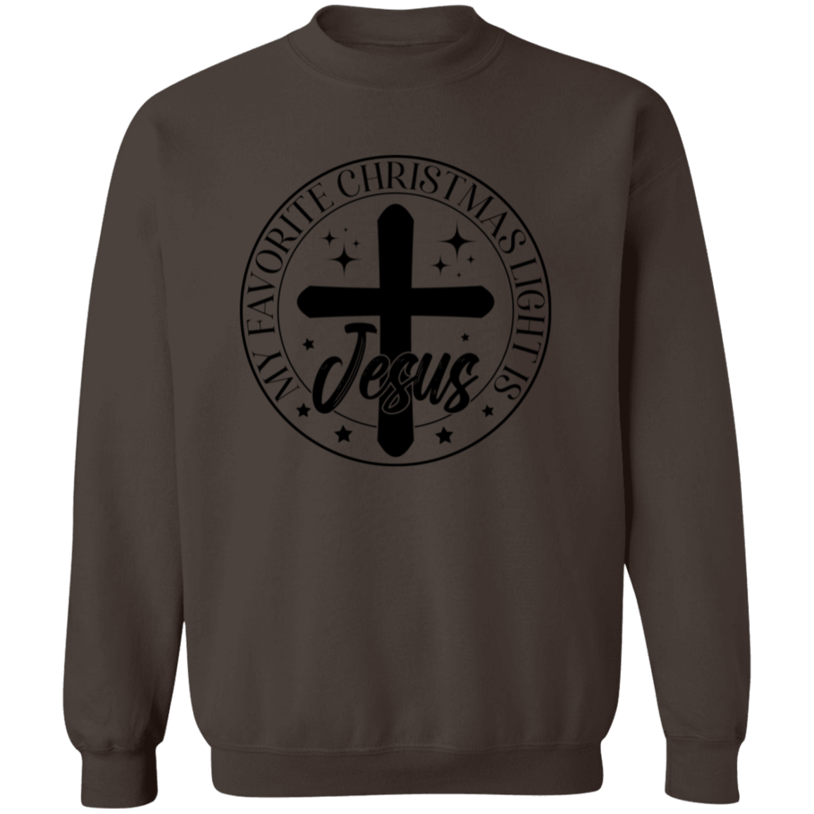 MY FAVORITE CHRISTMAS LIGHT IS JESUS SWEATSHIRT, Christian Christmas sweater, Jesus sweatshirt