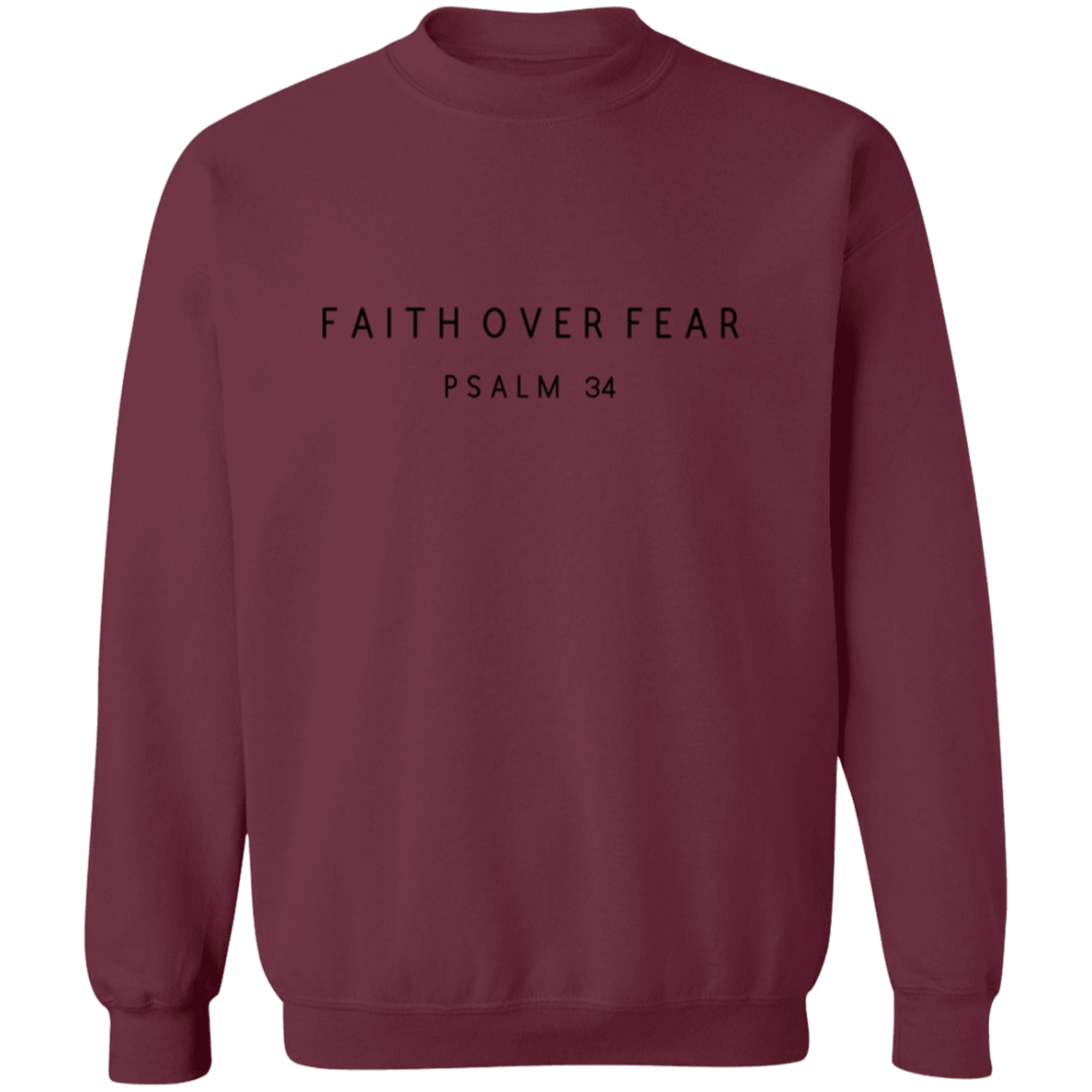 FAITH OVER FEAR Sweatshirt, Christian Sweatshirt, Scripture Sweatshirt, faith sweater