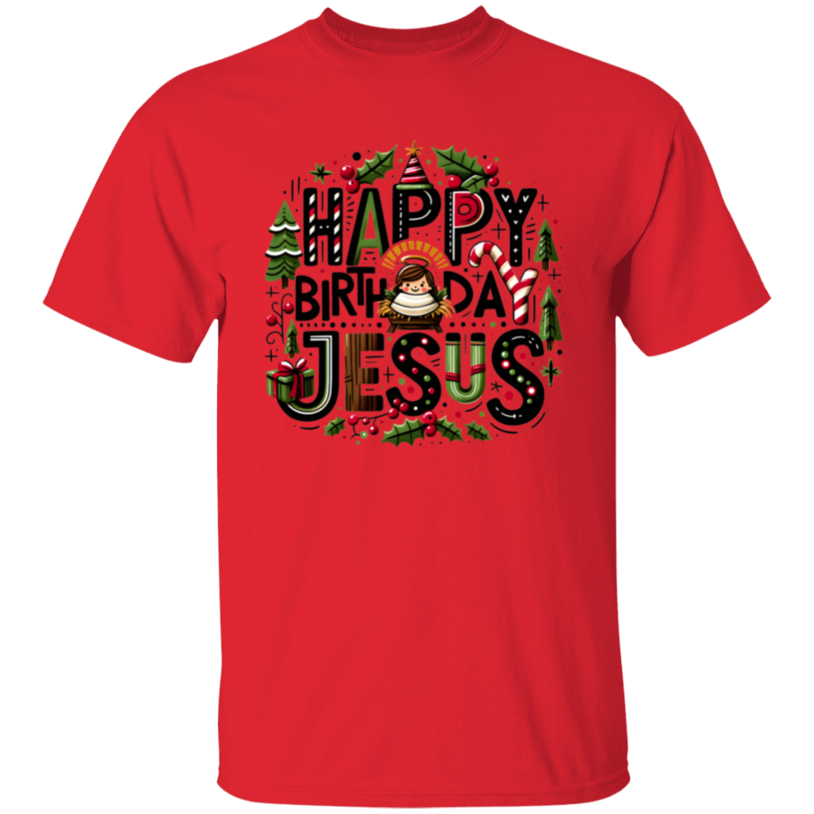 Happy Birthday Jesus Christmas T-Shirt
