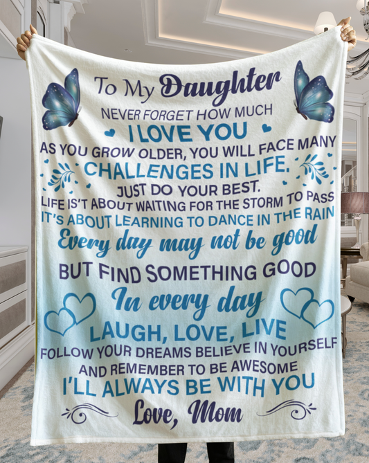 To my Daughter Just do your best | Love Mom | Arctic Fleece Blanket