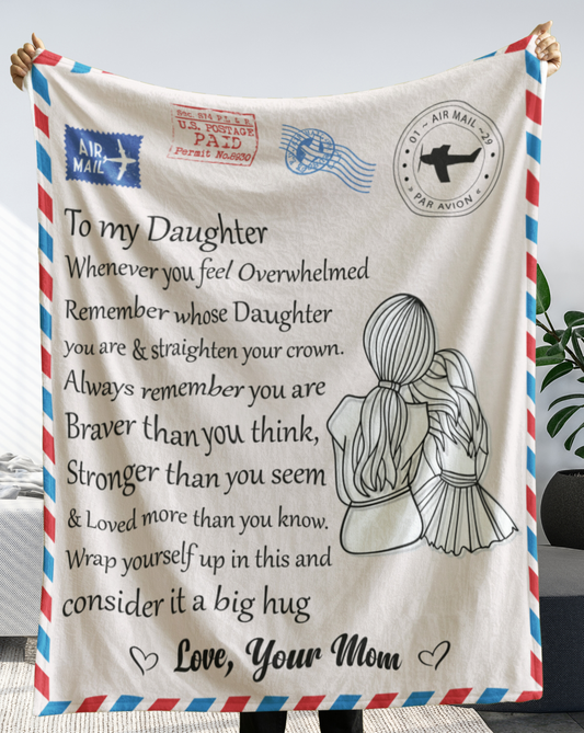 To my Daughter Always remember | Love Mom | Arctic Fleece Blanket