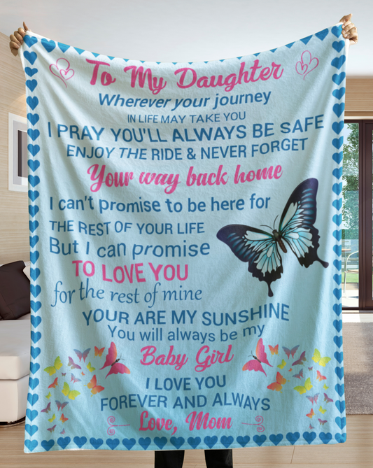 To my Daughter Never Forget | From Mom | Arctic Fleece Blanket