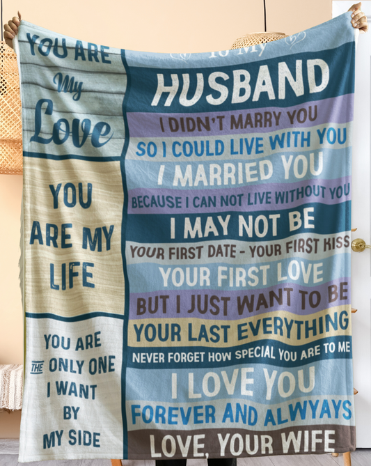To my Husband You are my life | Arctic Fleece Blanket