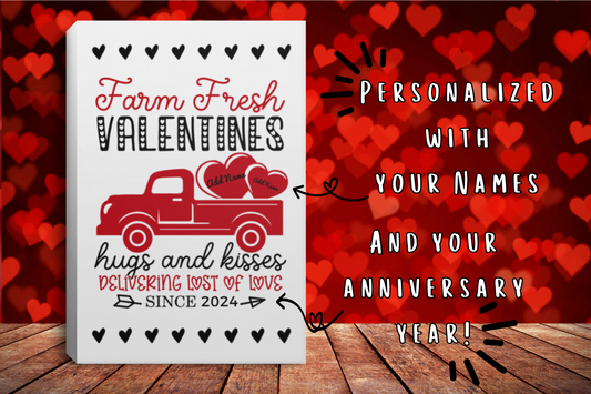 Personalized Farm Fresh Valentines | Canvas