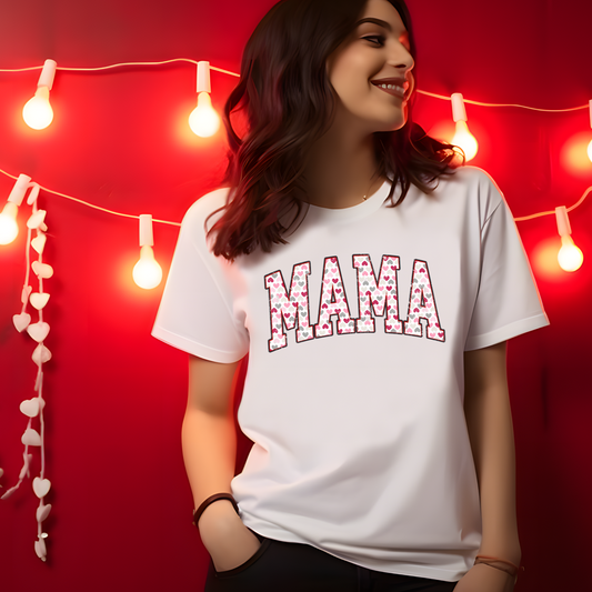 MAMA Hearts Letterman | T-Shirt