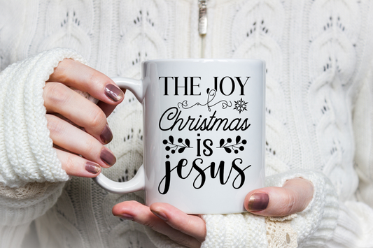 THE JOY OF CHRISTMAS IS JESUS 15oz  Mug, Christmas mug