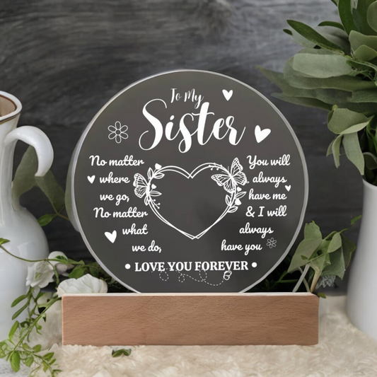 To my Sister | Circle Plaque