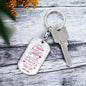 To My Daughter | From Mom | You'll Always Be My Baby Girl | Custom Engraving | Dog Tag Keychain