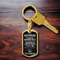 To My Boyfriend | My Missing Piece | Custom Engraving | Dog Tag Keychain