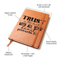TRUST IN THE LORD LEATHER JOURNAL, Christian journal, faith journal