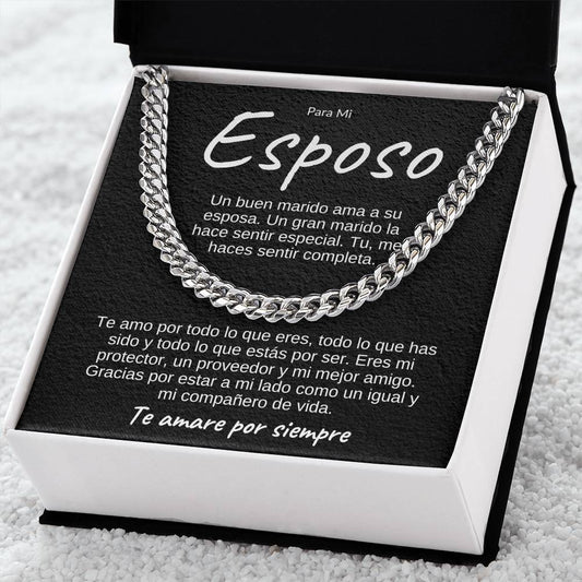 Para Mi Esposo | Companero de Vida | Cuban Link Chain