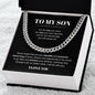To My Son | Cuban Link Chain