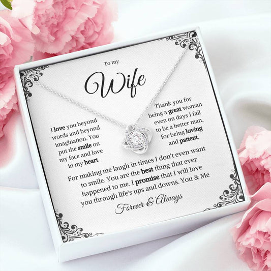 To My Wife | Love Knot Necklace