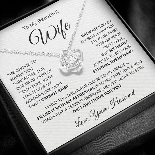 To My Wife | Eternal Everything | Love Knot Necklace