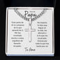 Para Mi Papa | Artisan Cross Necklace on Cuban Chain