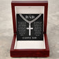 To My Dad | Artisan Cross Necklace on Cuban Chain