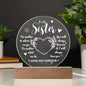 To my Sister | Circle Plaque