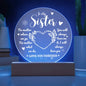 To my Sister | Circle Plaque