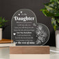To My Daughter | Heart Plaque