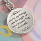 PSALM 46:1 KEYCHAIN, Christian keychain, faith keychain