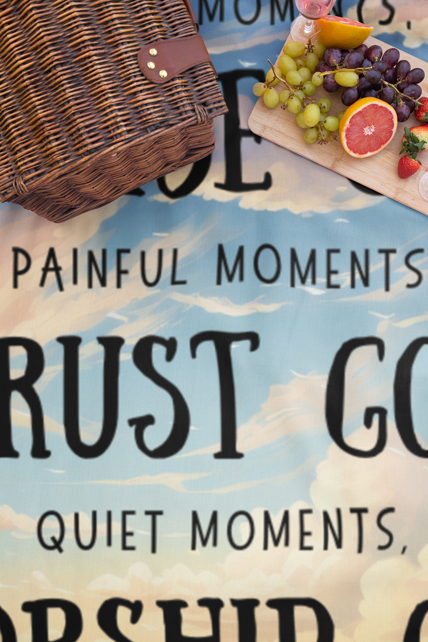 Every Moment Thank God | Premium Blanket