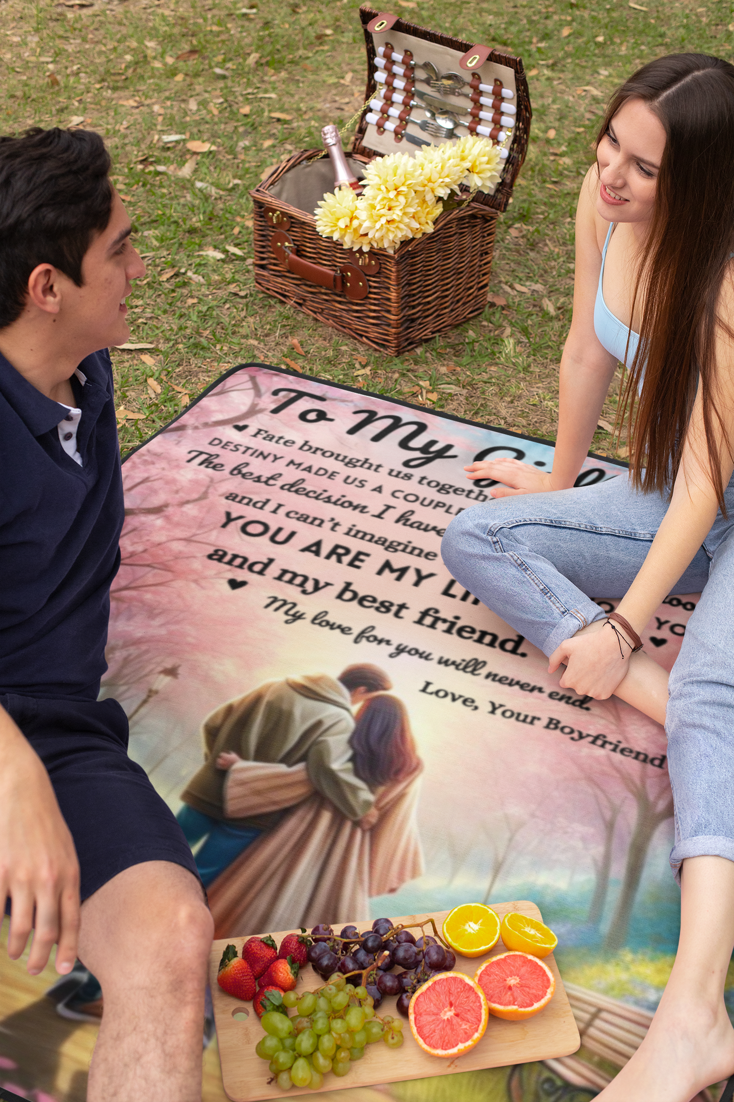 My Life, My Love, My Best Friend |Personalized Blanket | Gift for Couples