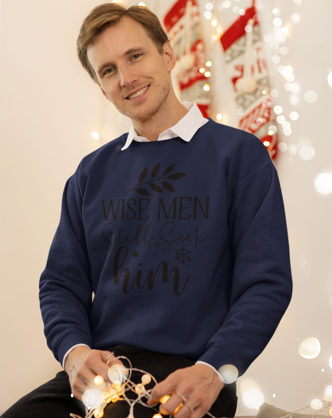 WISE MEN STILL SEEK HIM SWEATSHIRT, Christian Christmas sweater, Jesus