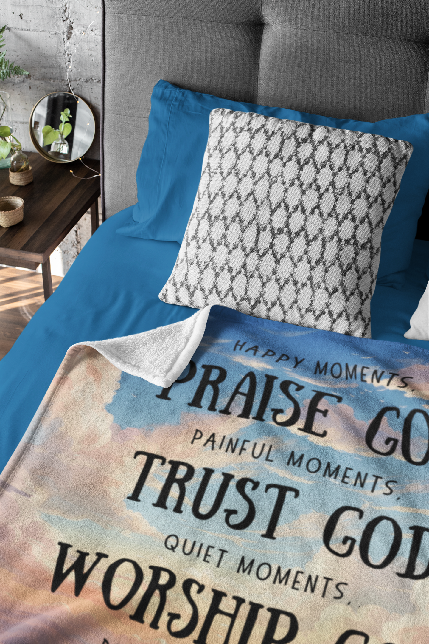 Every Moment Thank God | Premium Blanket