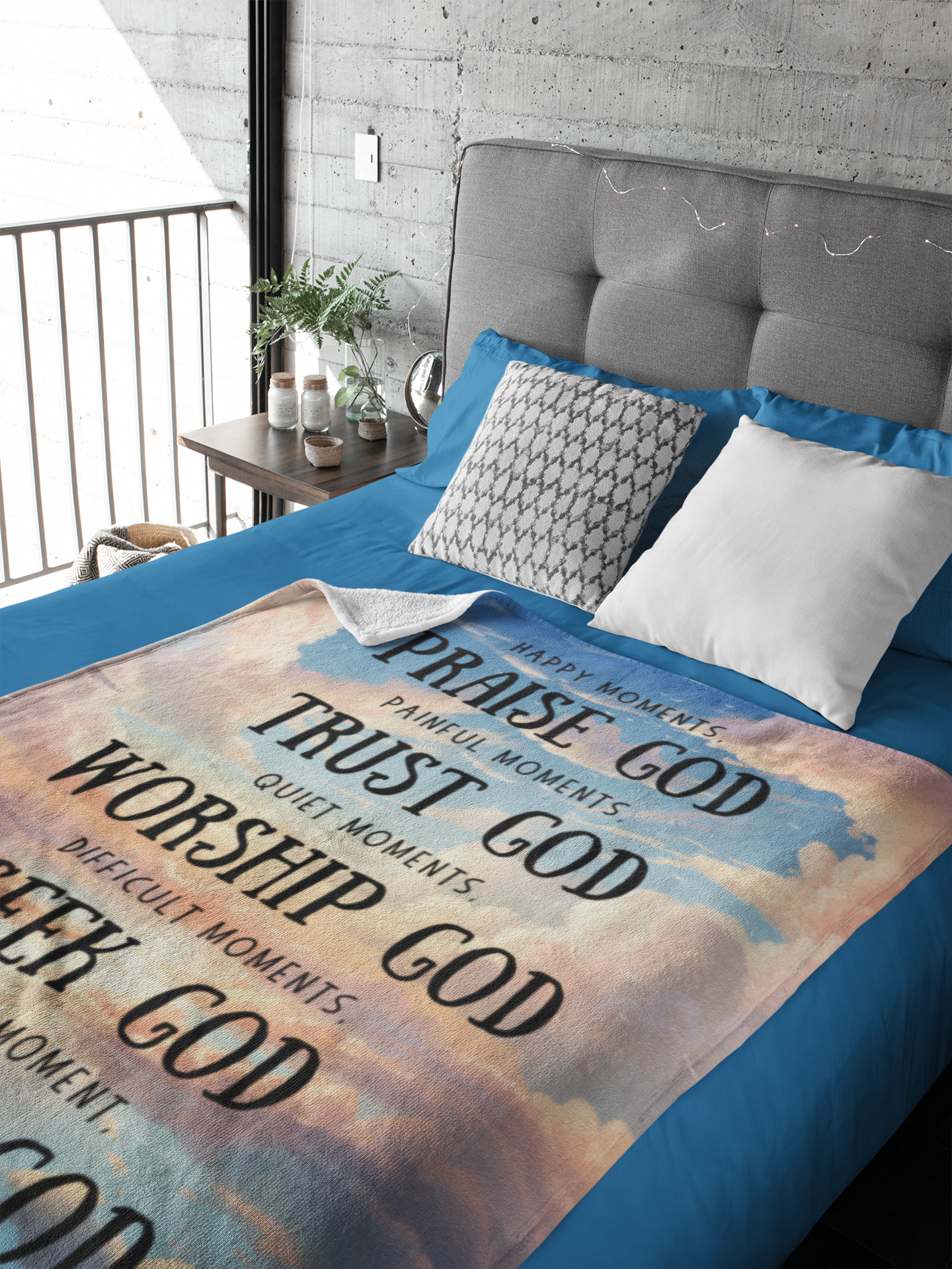 Every Moment Thank God | Premium Blanket