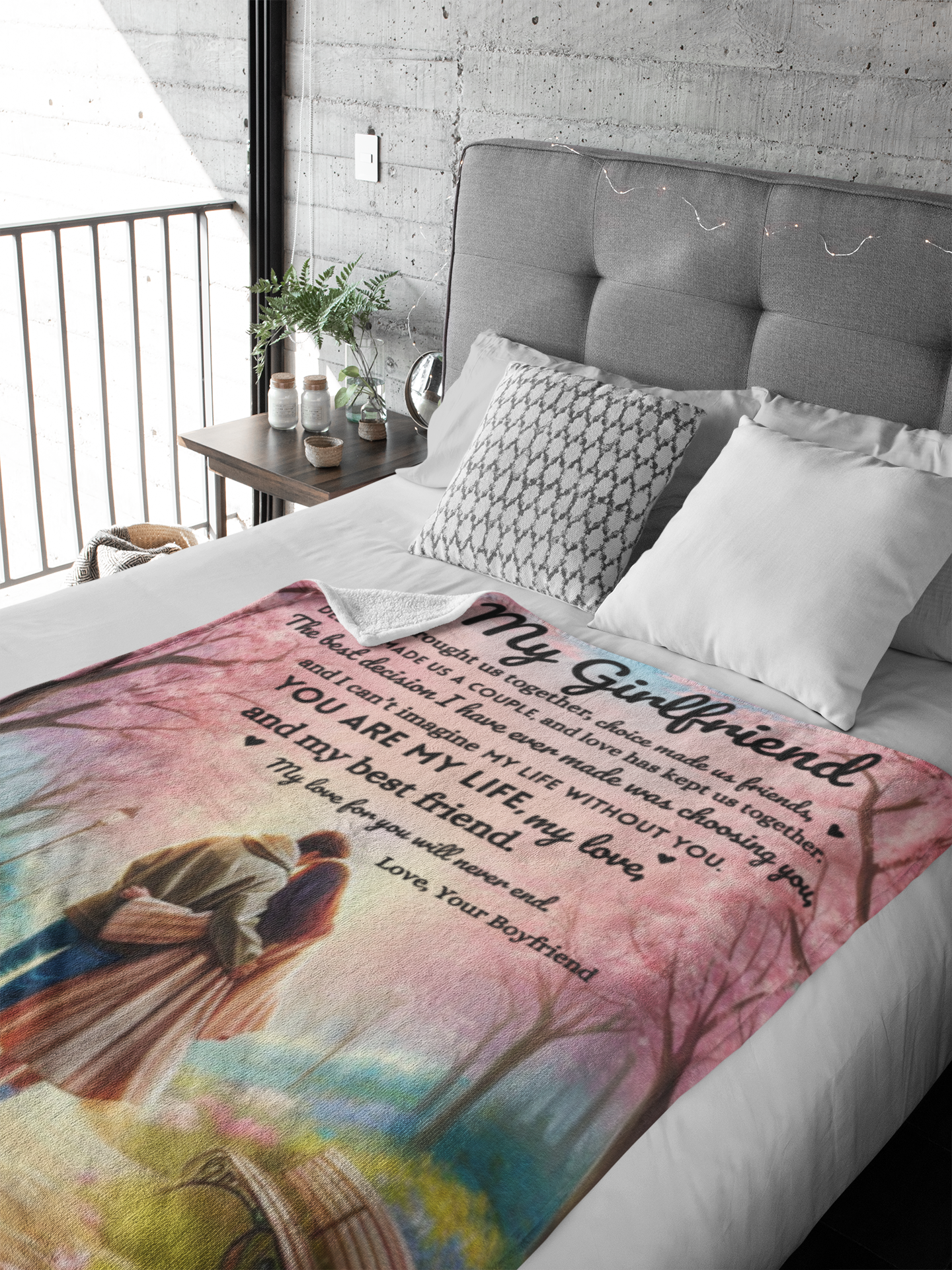 My Life, My Love, My Best Friend |Personalized Blanket | Gift for Couples
