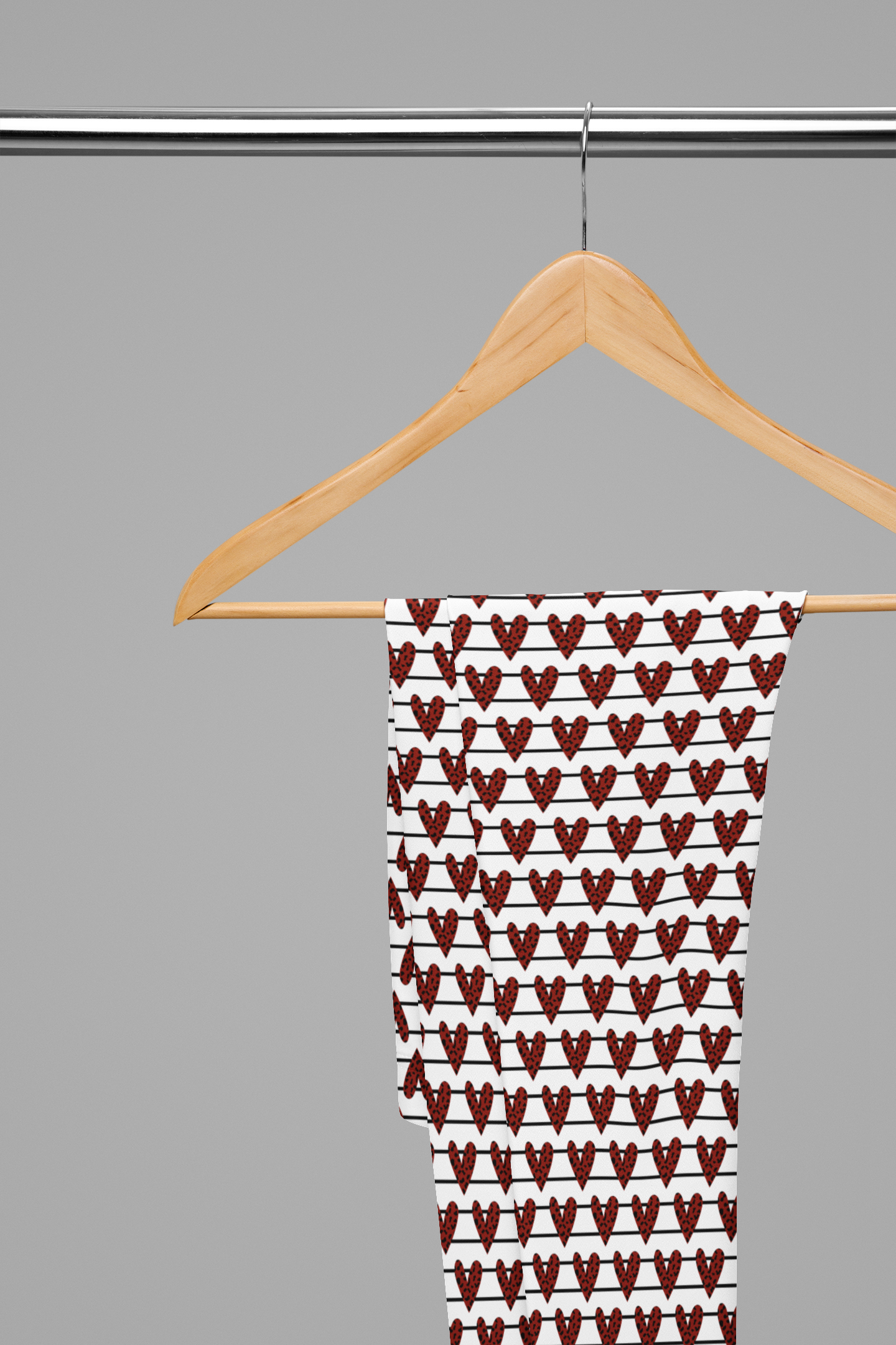 Leopard Hearts And Stripes | Leggings