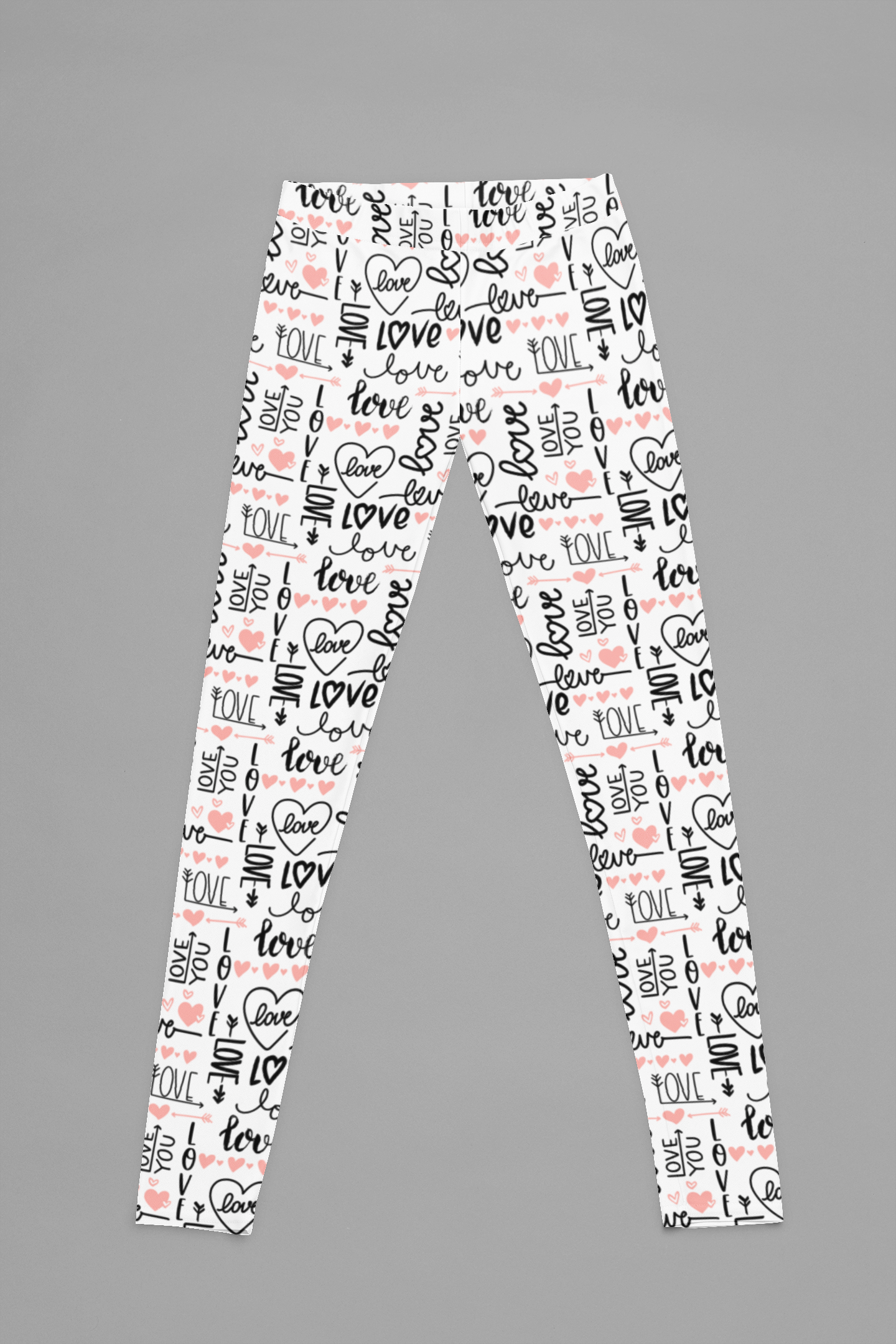 Love And Pink Hearts | Leggings