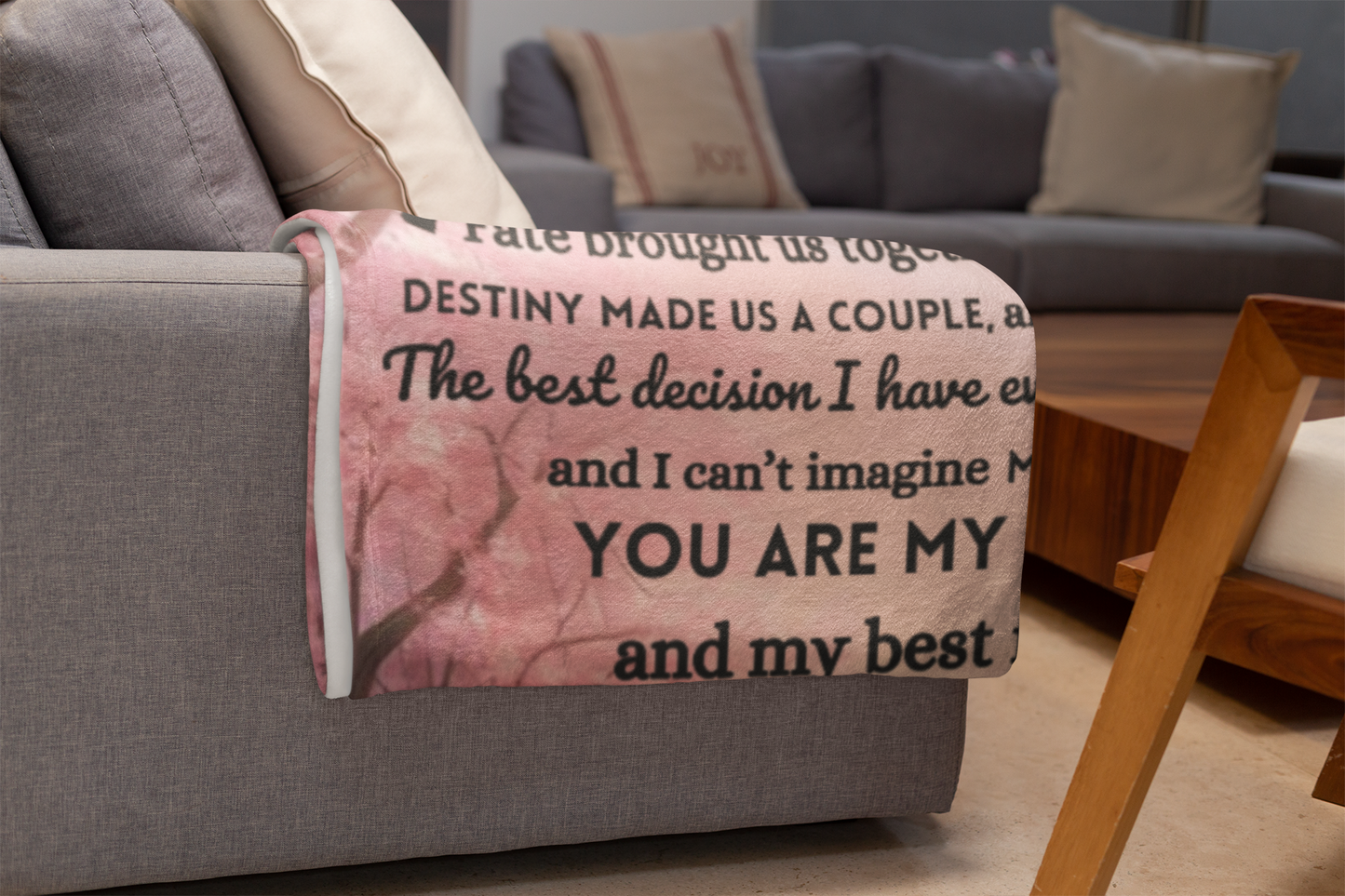 My Life, My Love, My Best Friend |Personalized Blanket | Gift for Couples