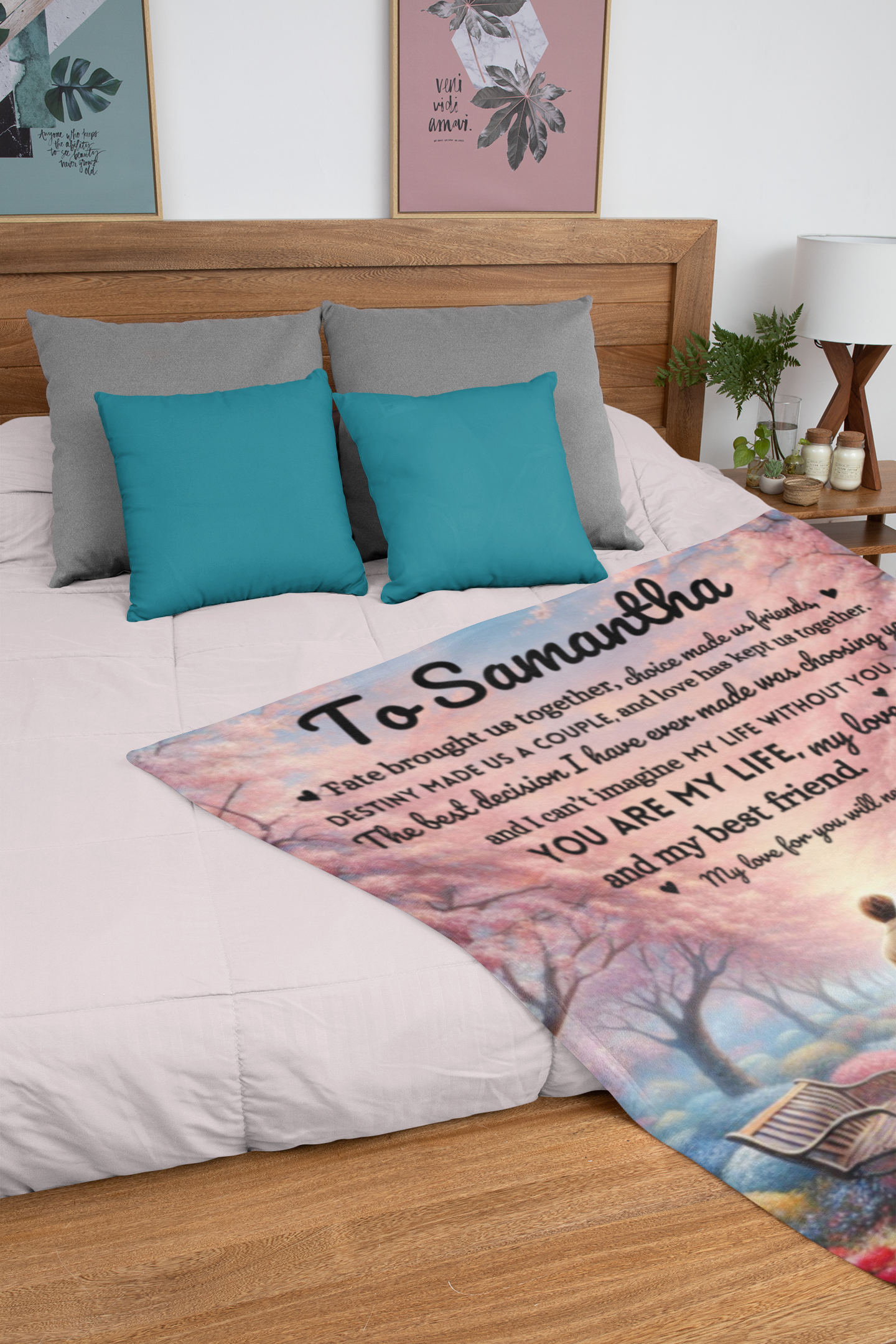 My Life, My Love, My Best Friend |Personalized Blanket | Gift for Couples
