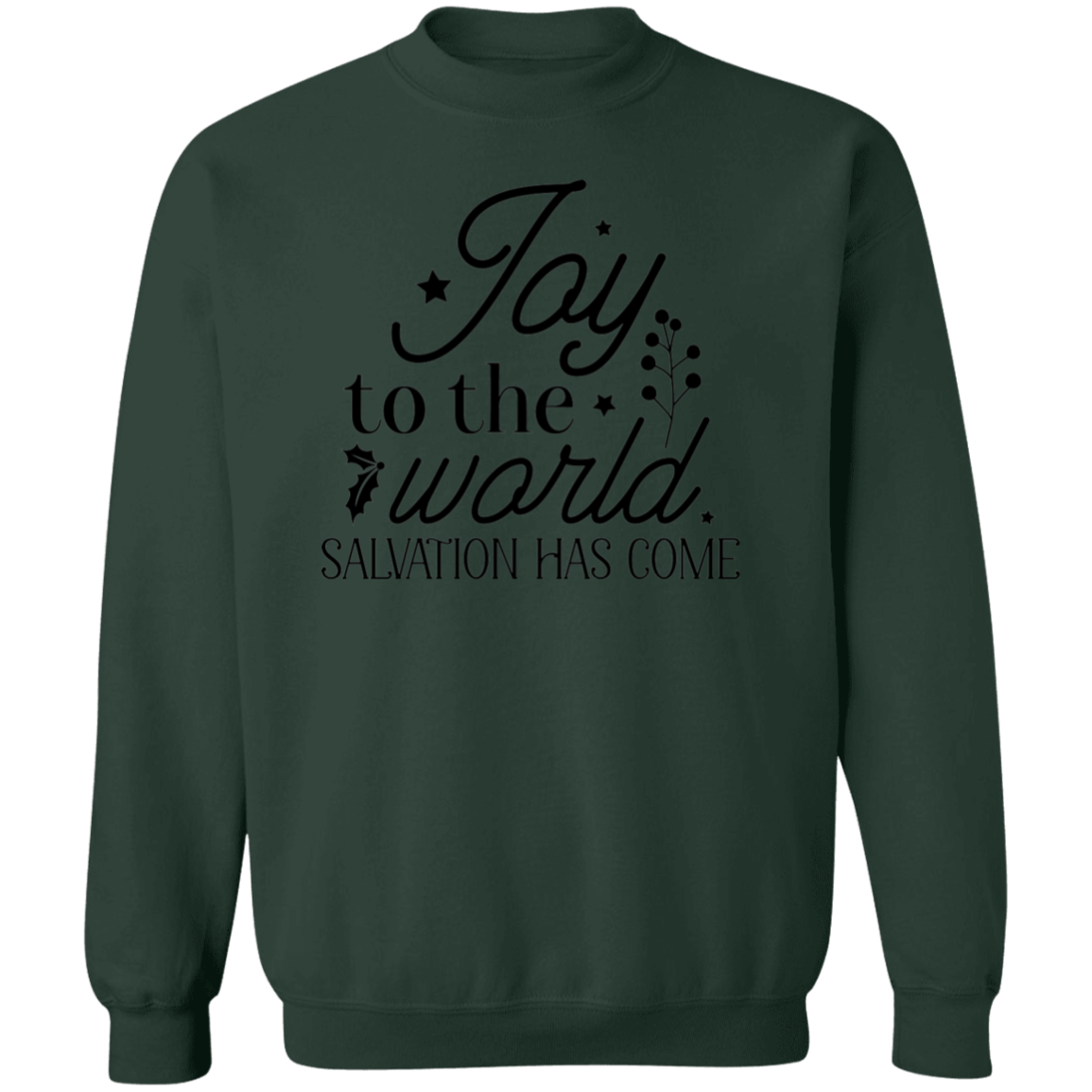 JOY TO THE WORLD SALVATION HAS COME SWEATSHIRT, Christian Christmas sweater, Jesus sweatshirt