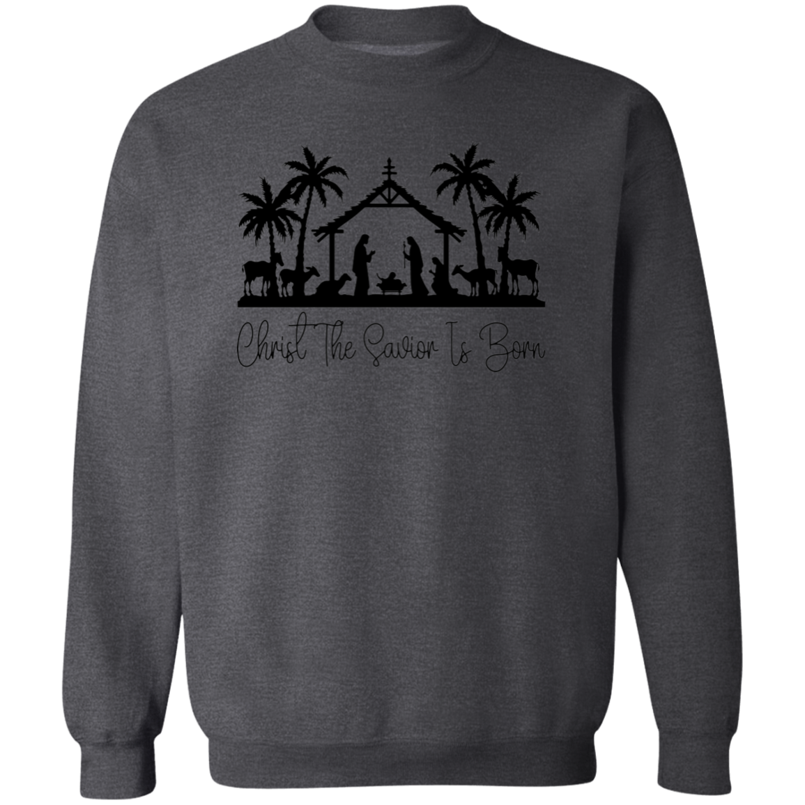 CHRIST THE SAVIOR IS BORN SWEATSHIRT, Christian Christmas sweater, Jesus sweatshirt