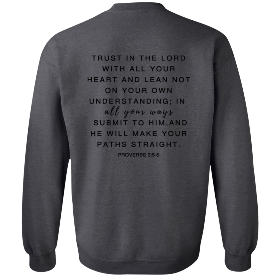 Trust in the Lord Sweatshirt Christian Sweatshirts Christian Gift Faith Sweatshirt Jesus Sweater